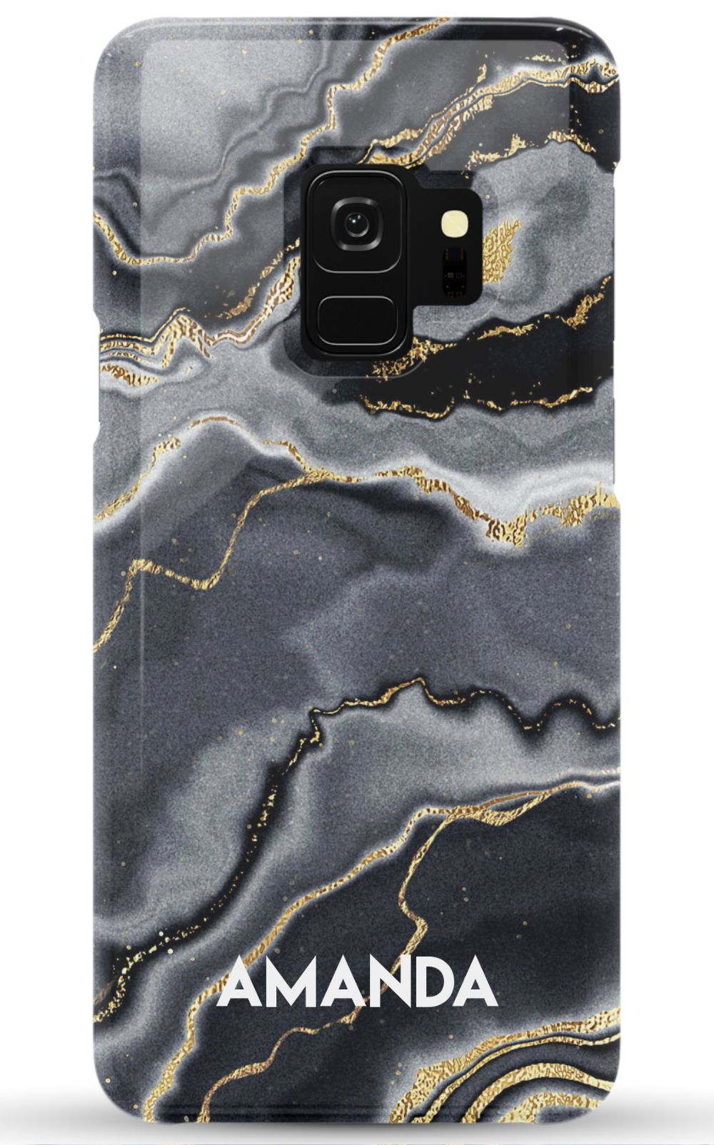 Personalized Black Gold Emerald Phone Case