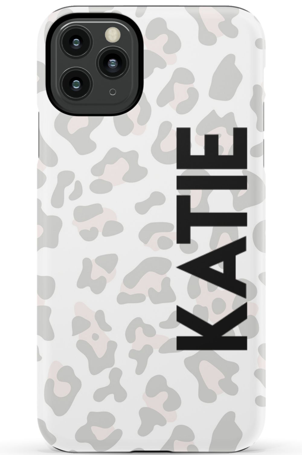 Personalized Grey Leopard Phone Case