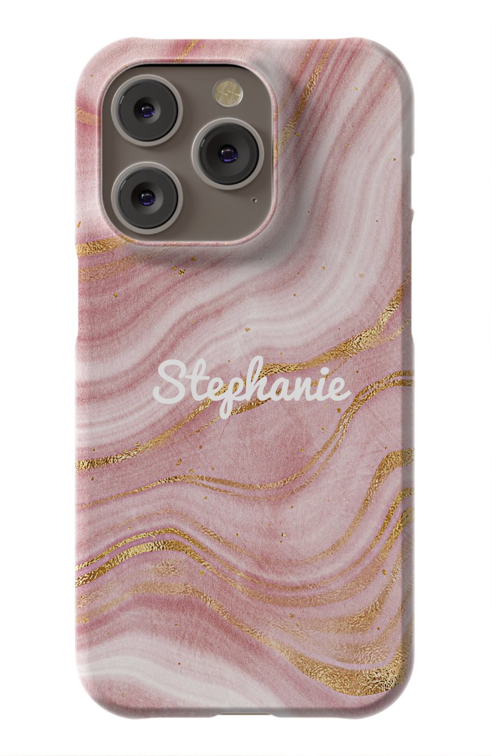 Personalized Pink Gold Emerald Phone Case