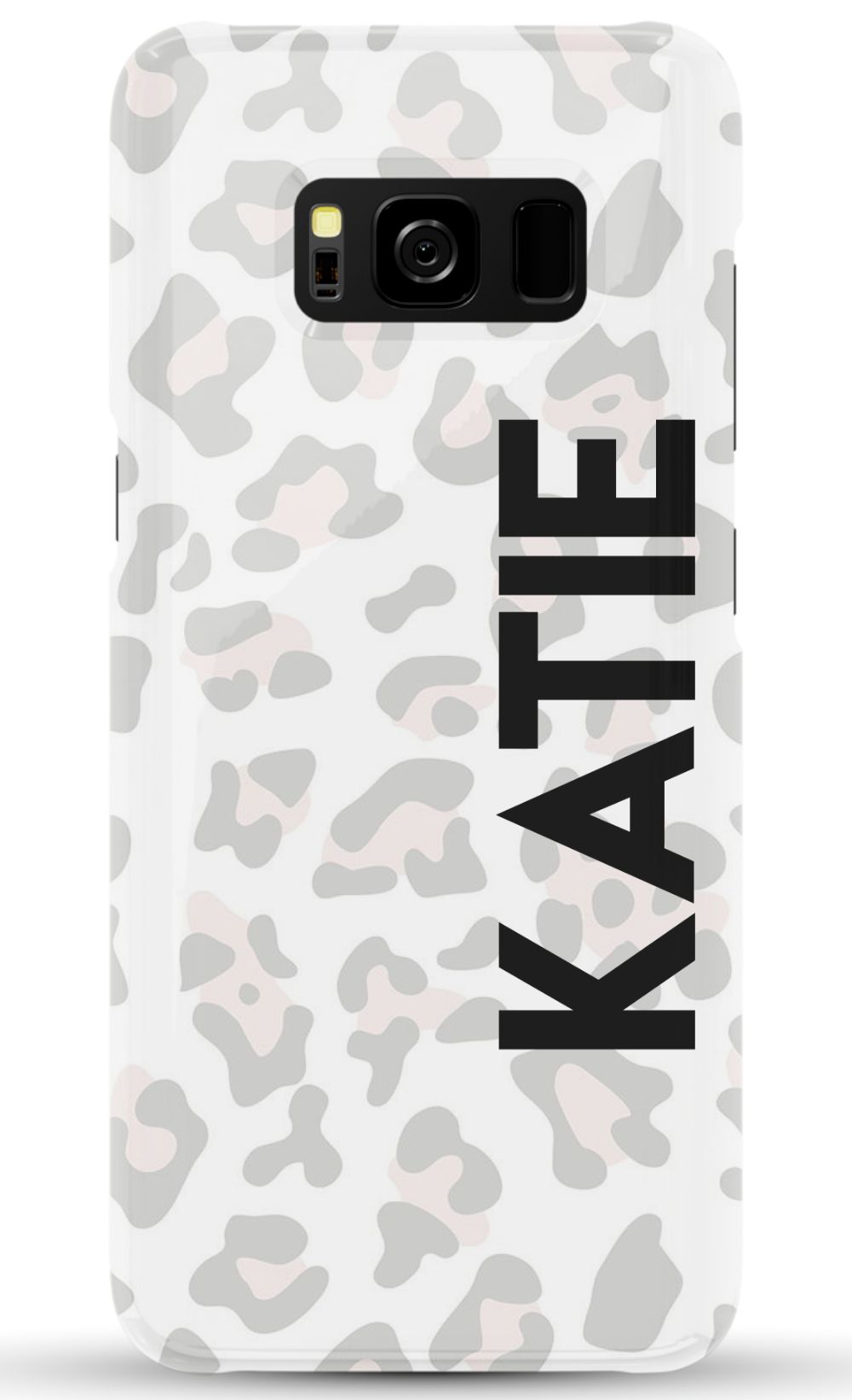 Personalized Grey Leopard Phone Case