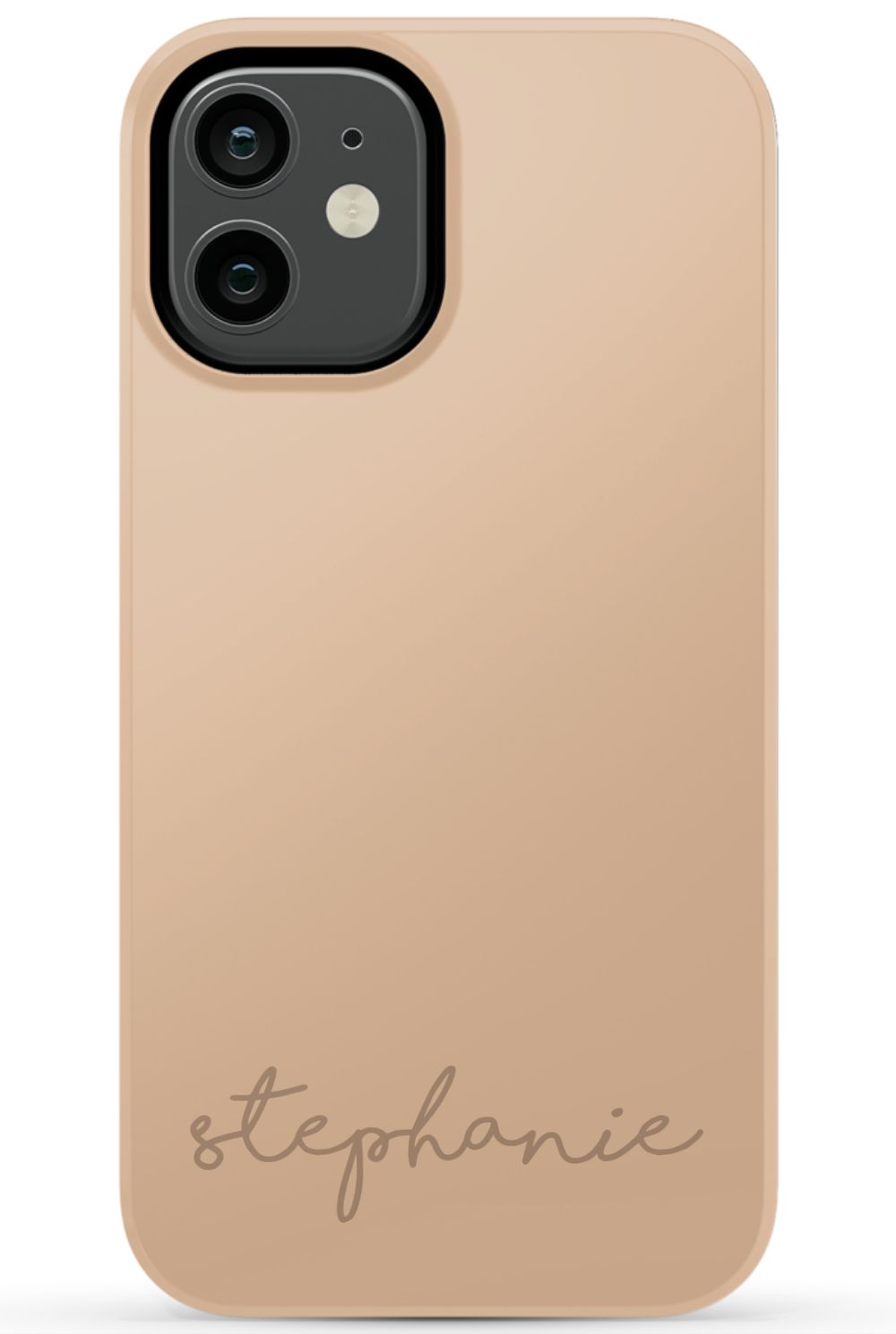 Nude Tan Monogram Phone Case