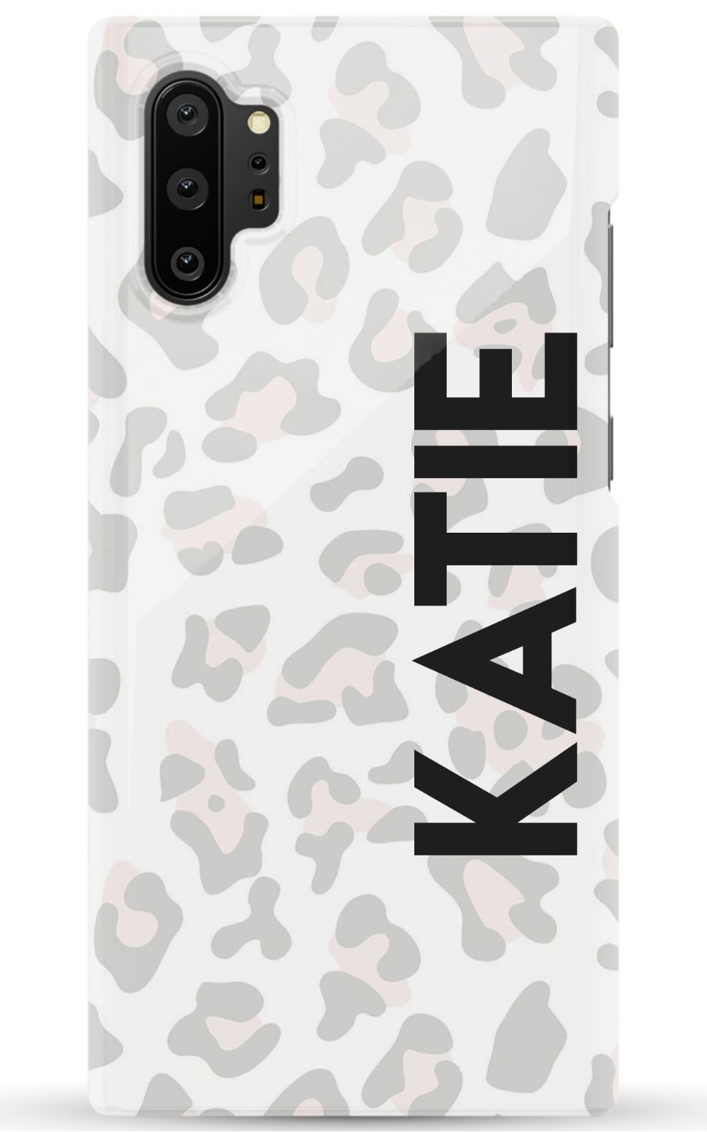 Personalized Grey Leopard Phone Case