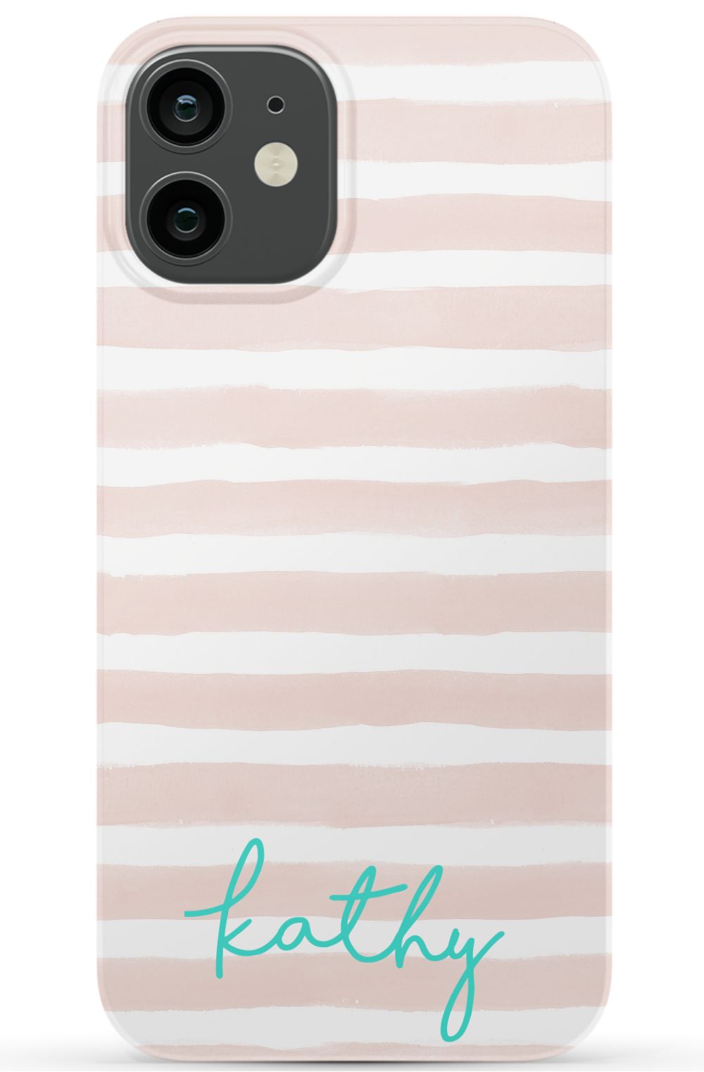 Personalized Pink Watercolor Phone Case