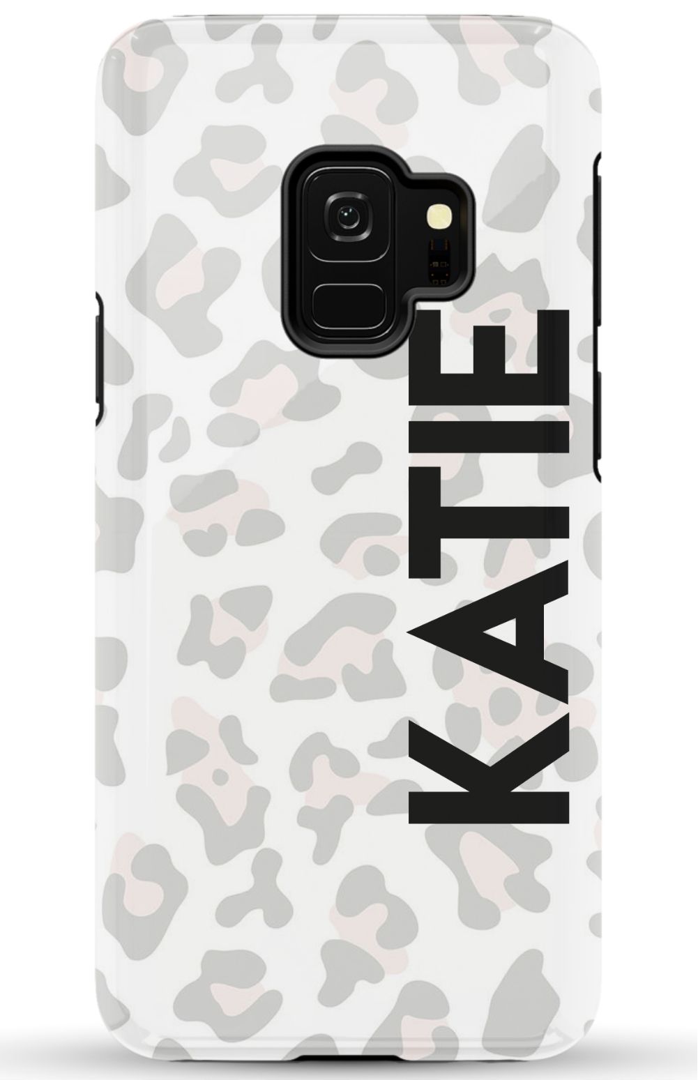 Personalized Grey Leopard Phone Case