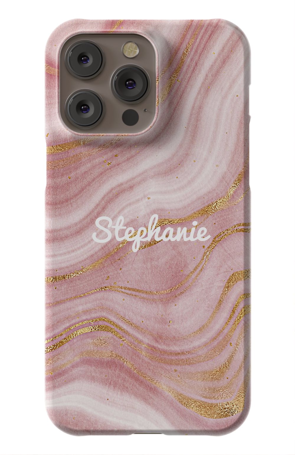 Personalized Pink Gold Emerald Phone Case