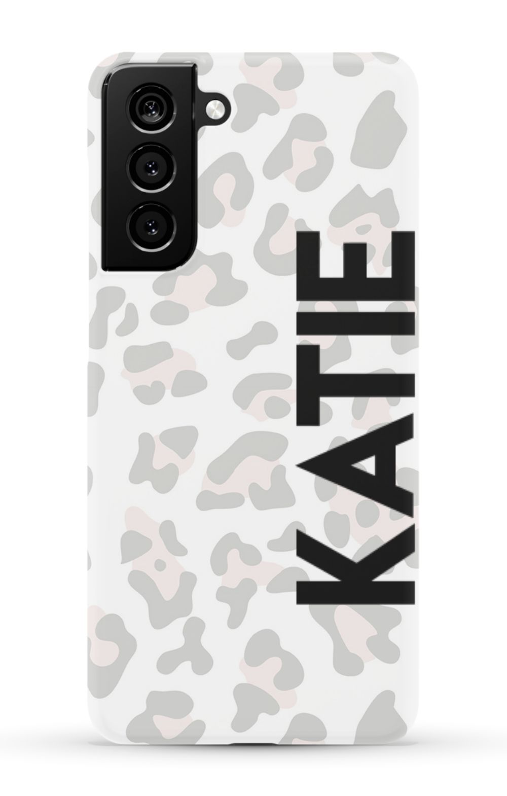 Personalized Grey Leopard Phone Case