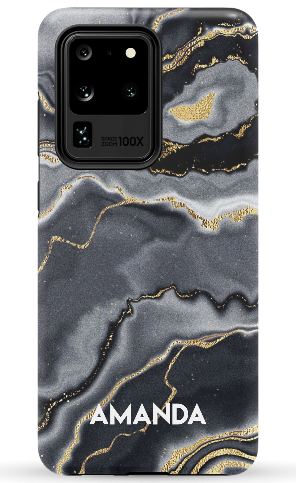 Personalized Black Gold Emerald Phone Case