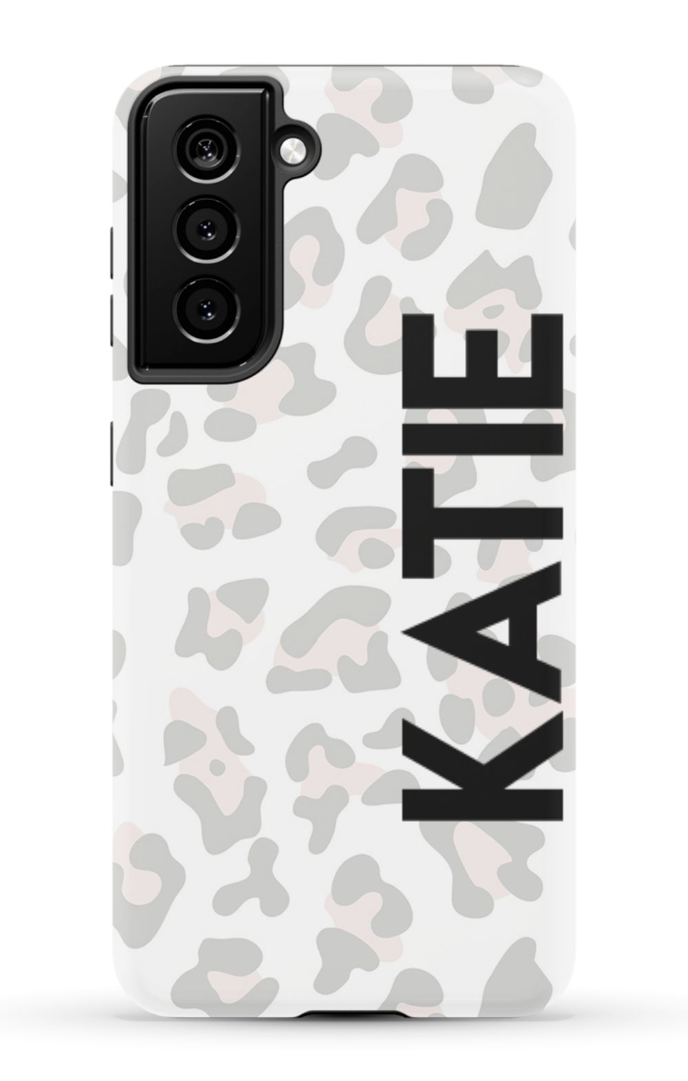 Personalized Grey Leopard Phone Case