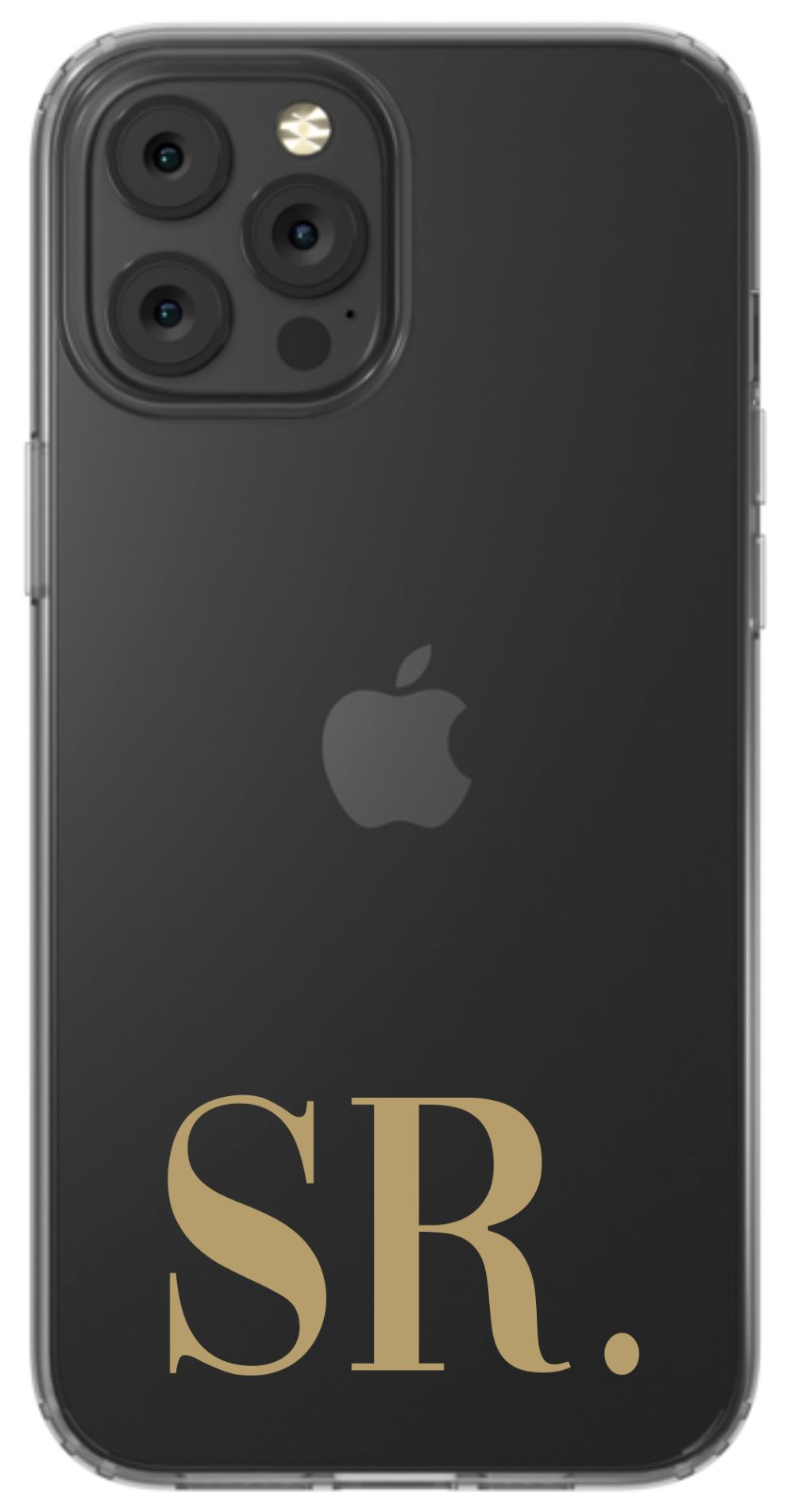 Your Initials on Clear Phone Case