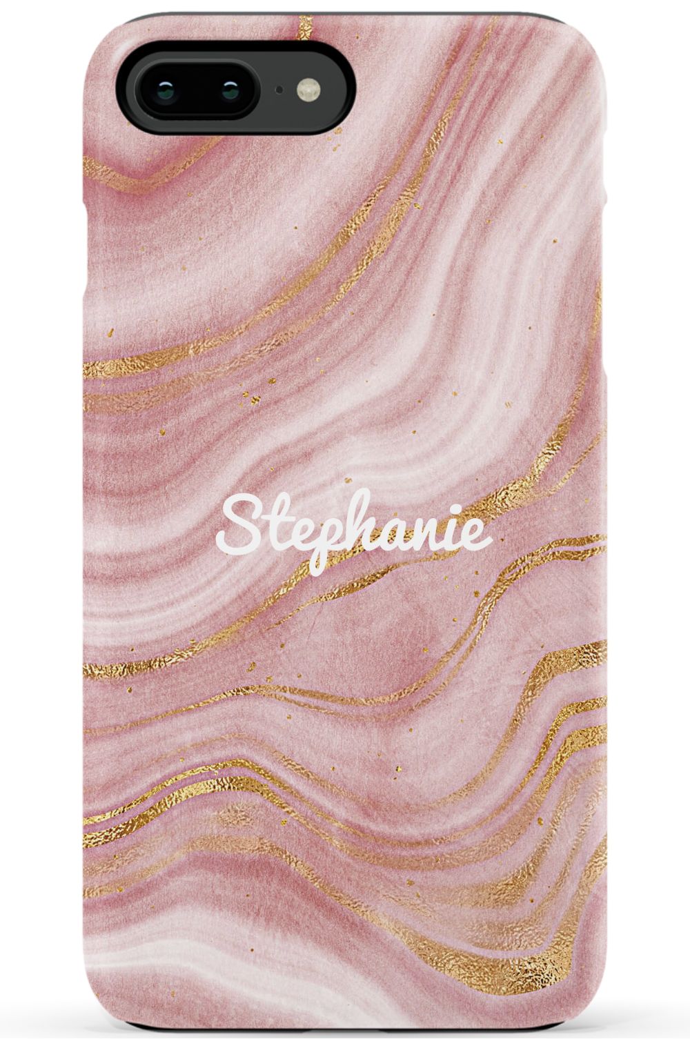 Personalized Pink Gold Emerald Phone Case