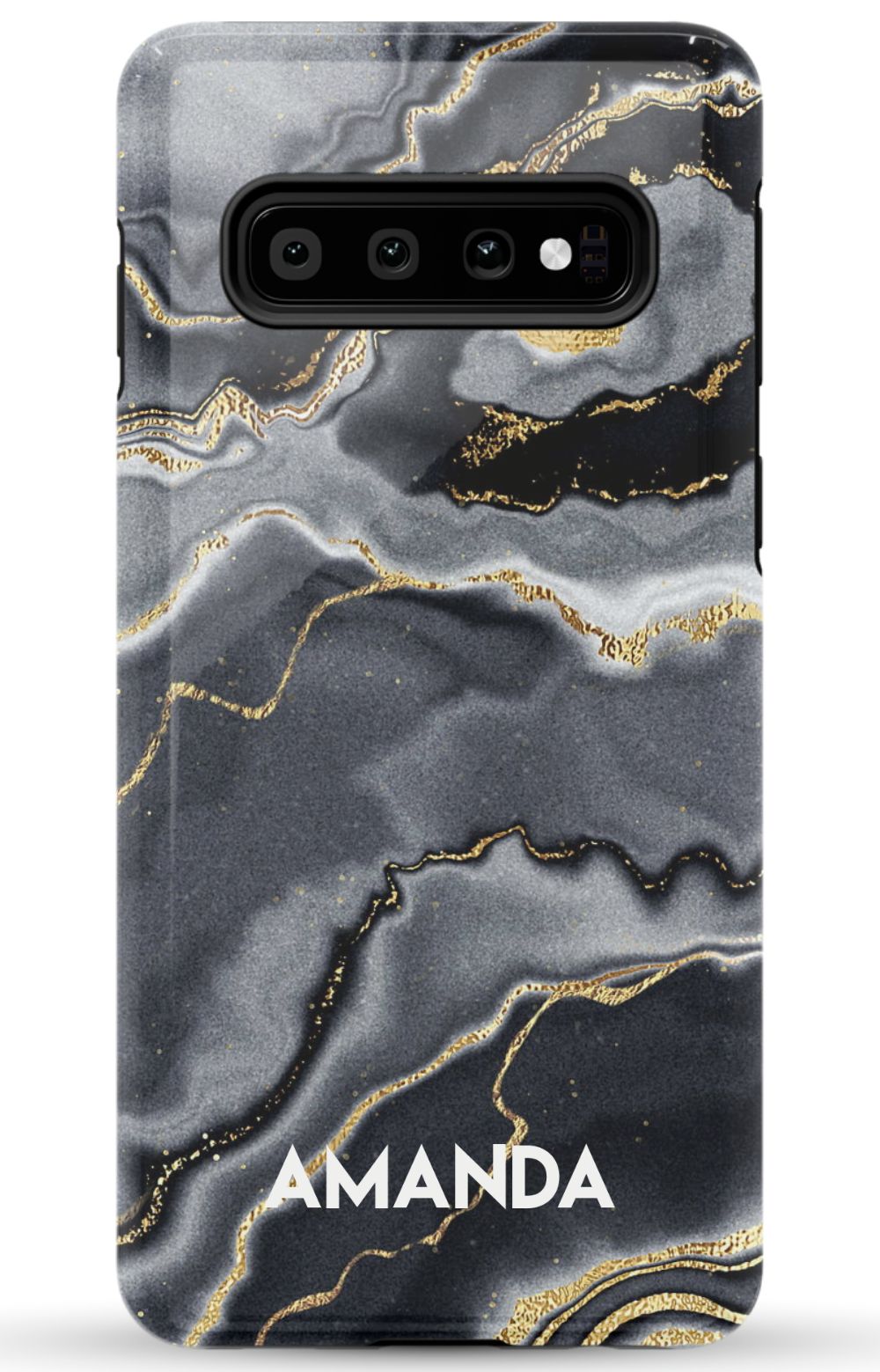 Personalized Black Gold Emerald Phone Case