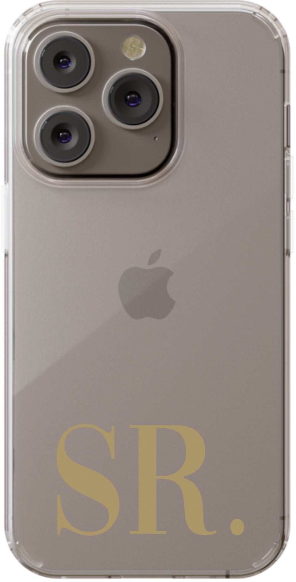 Your Initials on Clear Phone Case