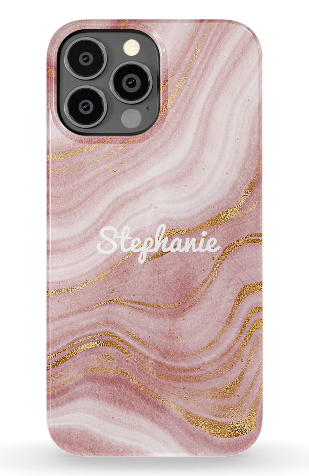 Personalized Pink Gold Emerald Phone Case