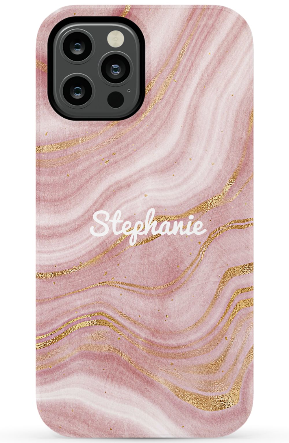 Personalized Pink Gold Emerald Phone Case