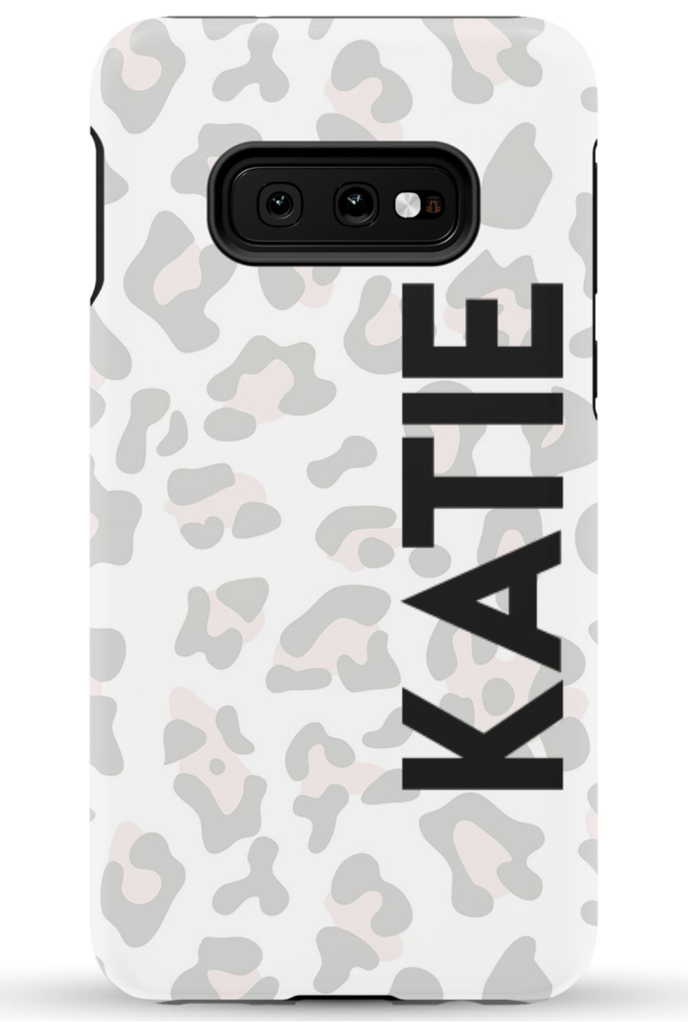 Personalized Grey Leopard Phone Case