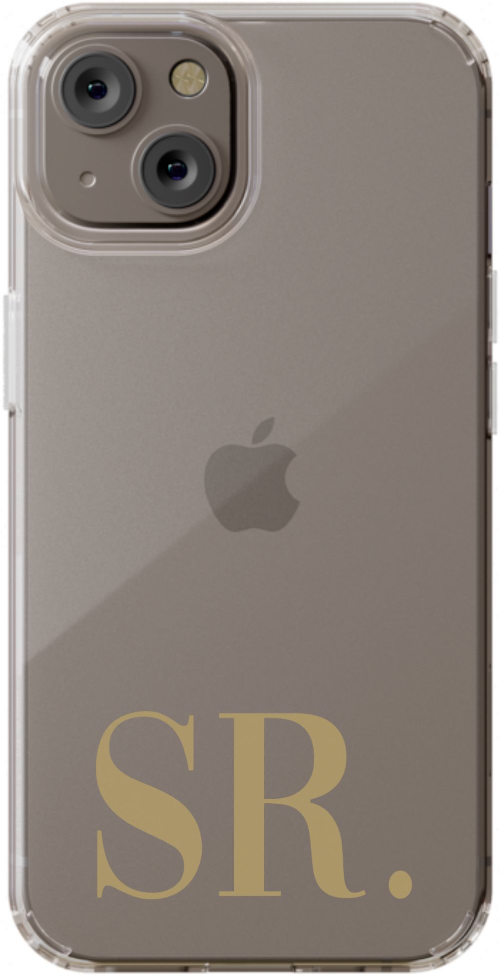 Your Initials on Clear Phone Case