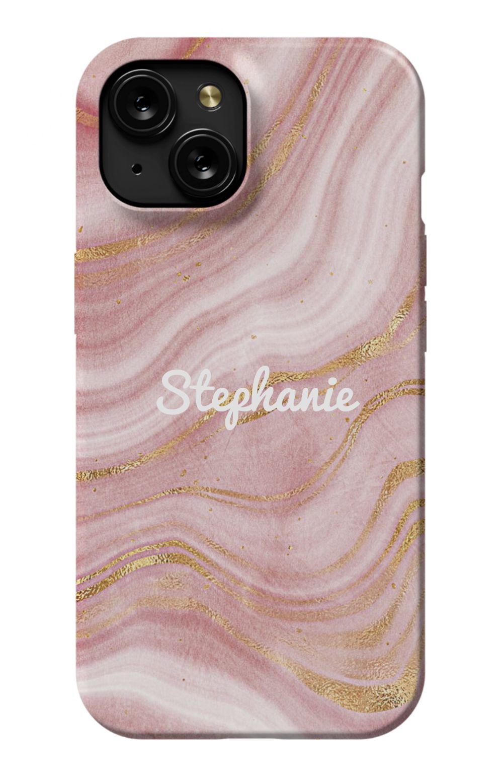 Personalized Pink Gold Emerald Phone Case