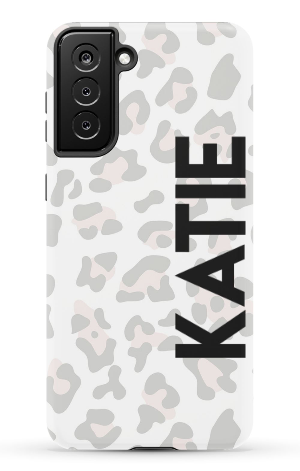 Personalized Grey Leopard Phone Case