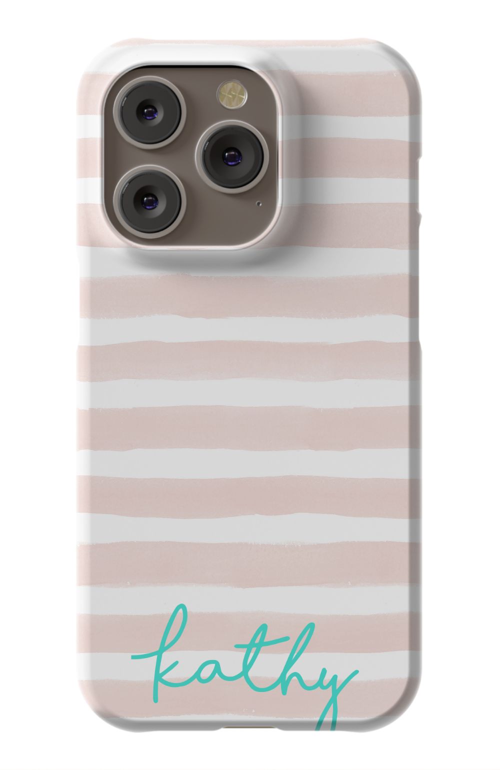 Personalized Pink Watercolor Phone Case