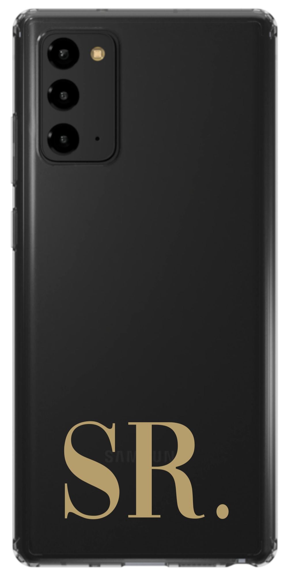 Your Initials on Clear Phone Case