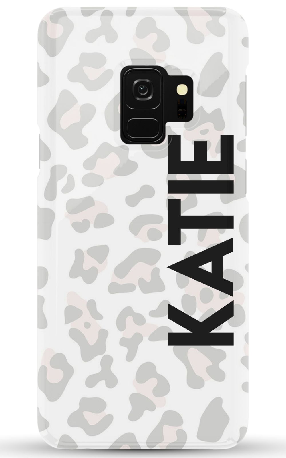 Personalized Grey Leopard Phone Case