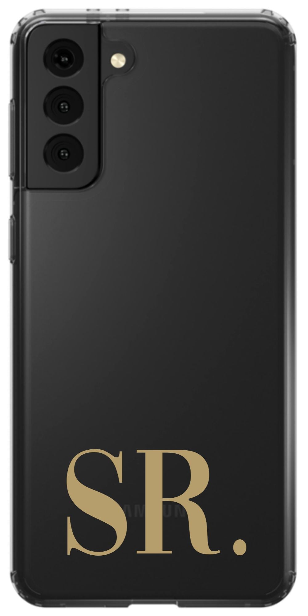 Your Initials on Clear Phone Case