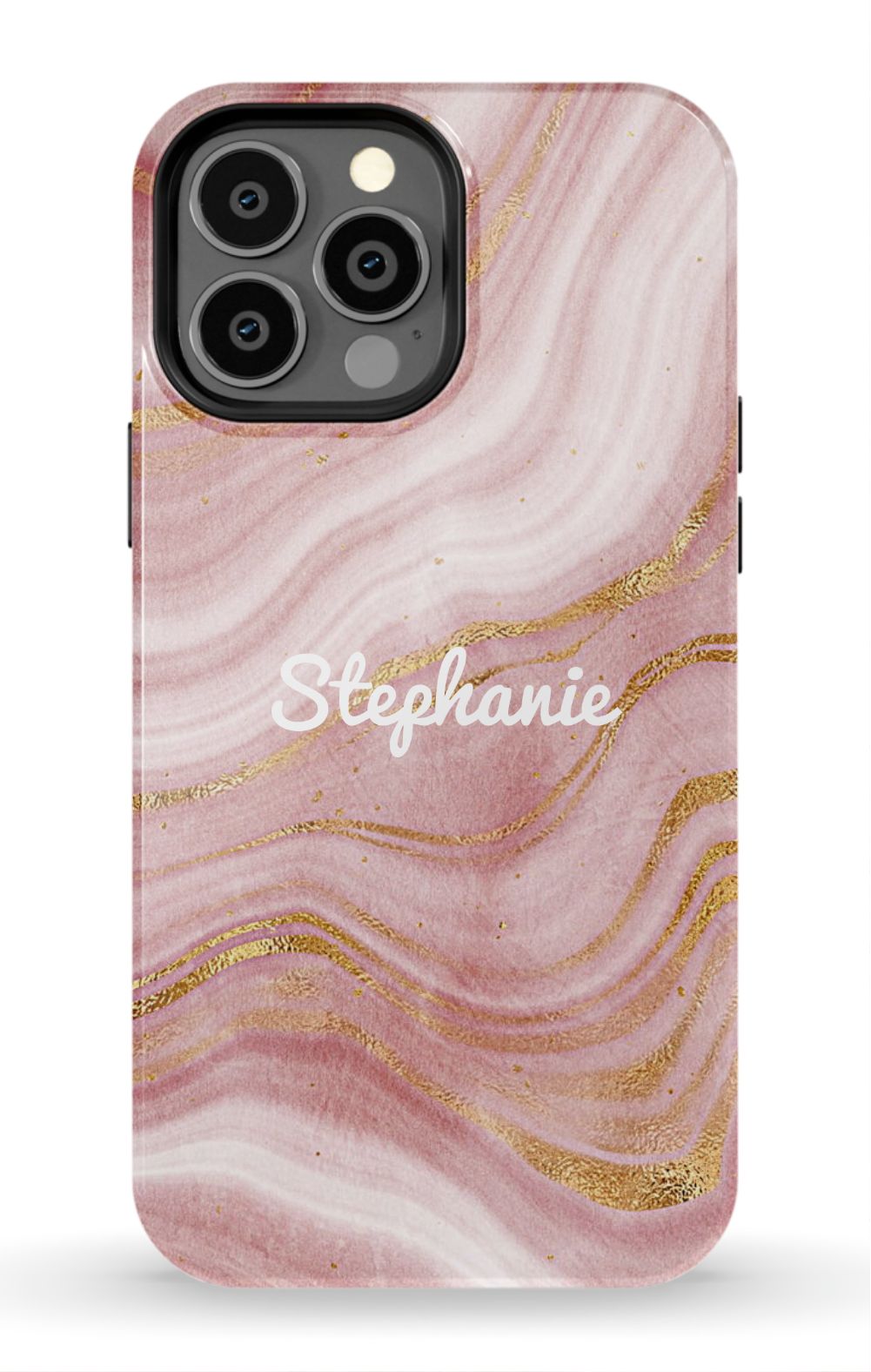 Personalized Pink Gold Emerald Phone Case