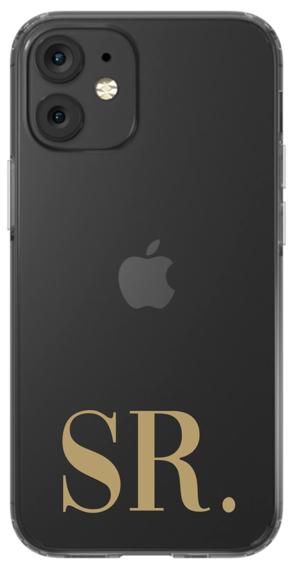 Your Initials on Clear Phone Case