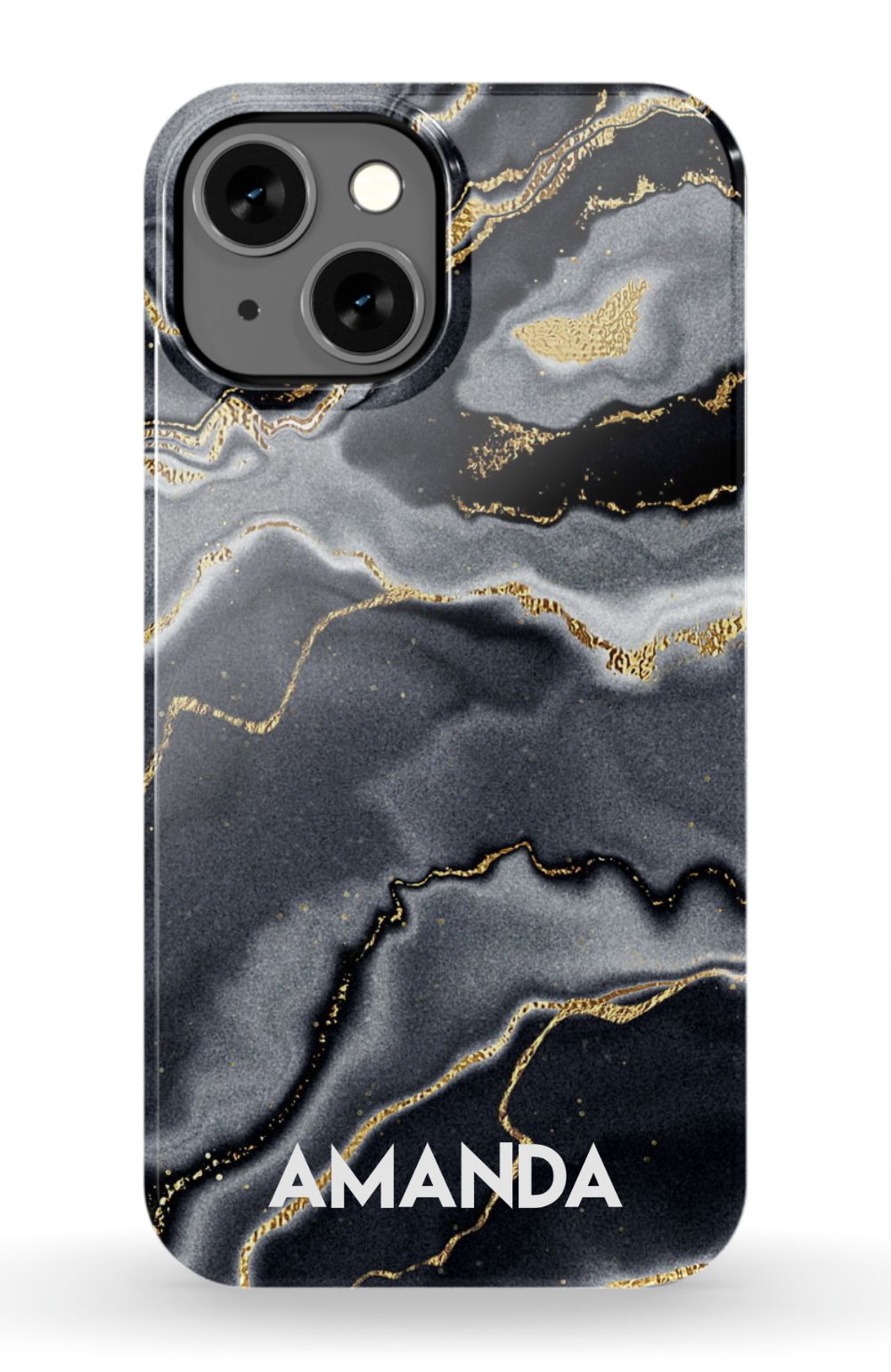 Personalized Black Gold Emerald Phone Case