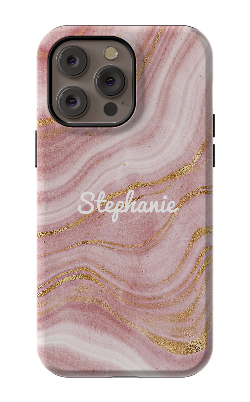 Personalized Pink Gold Emerald Phone Case