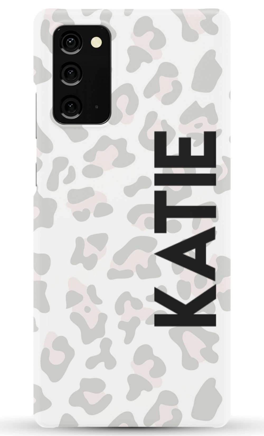 Personalized Grey Leopard Phone Case