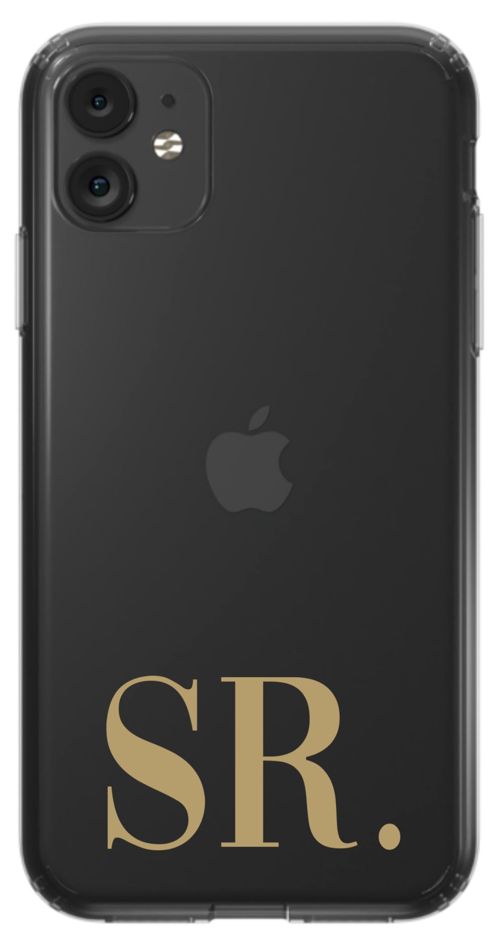 Your Initials on Clear Phone Case