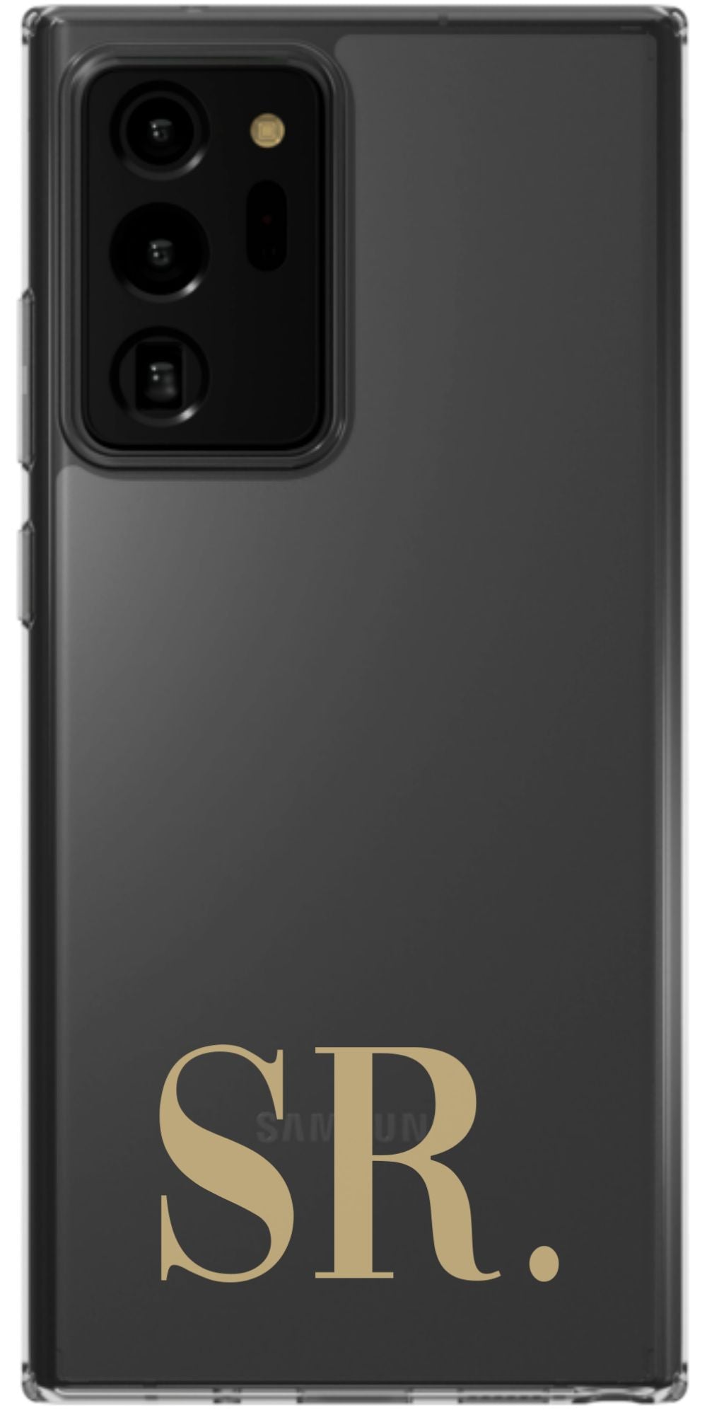 Your Initials on Clear Phone Case