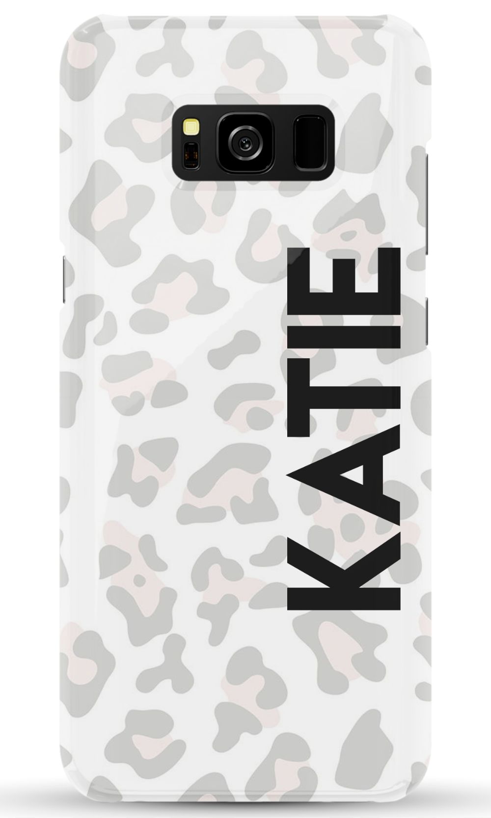 Personalized Grey Leopard Phone Case