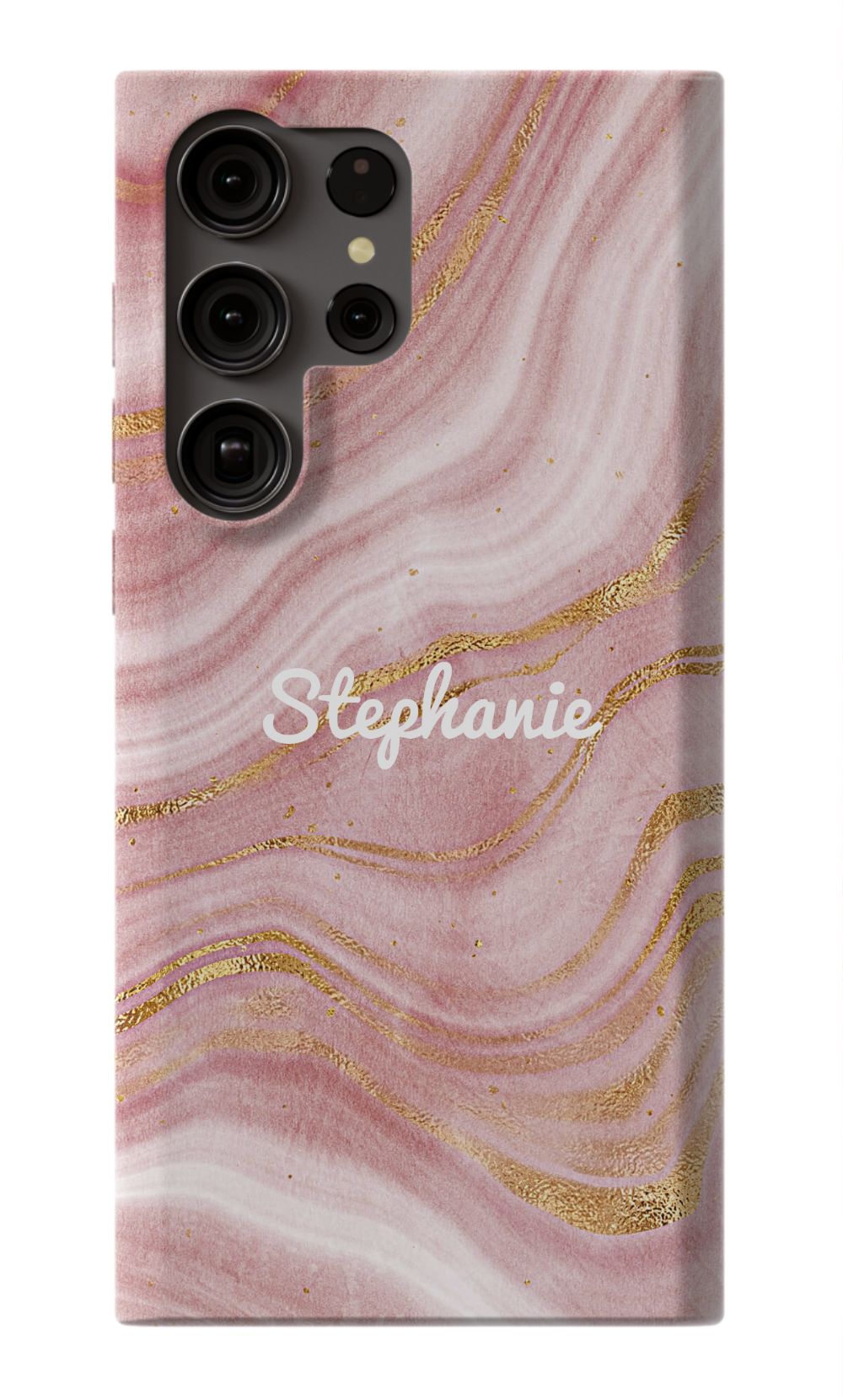 Personalized Pink Gold Emerald Phone Case