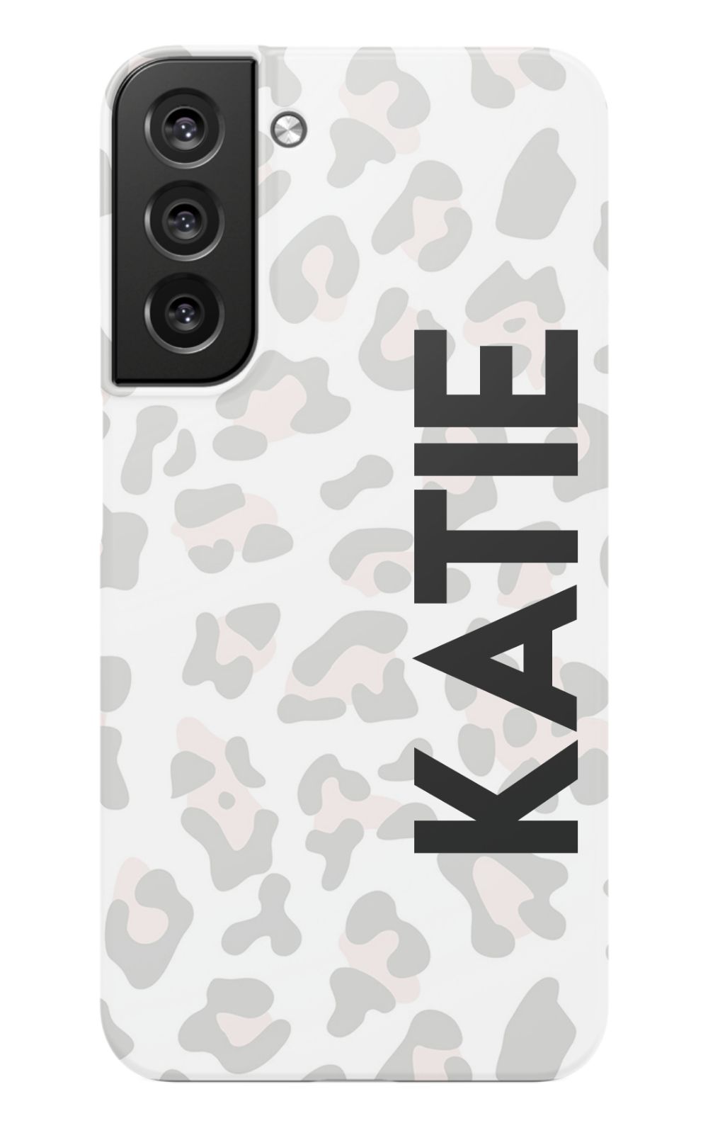 Personalized Grey Leopard Phone Case