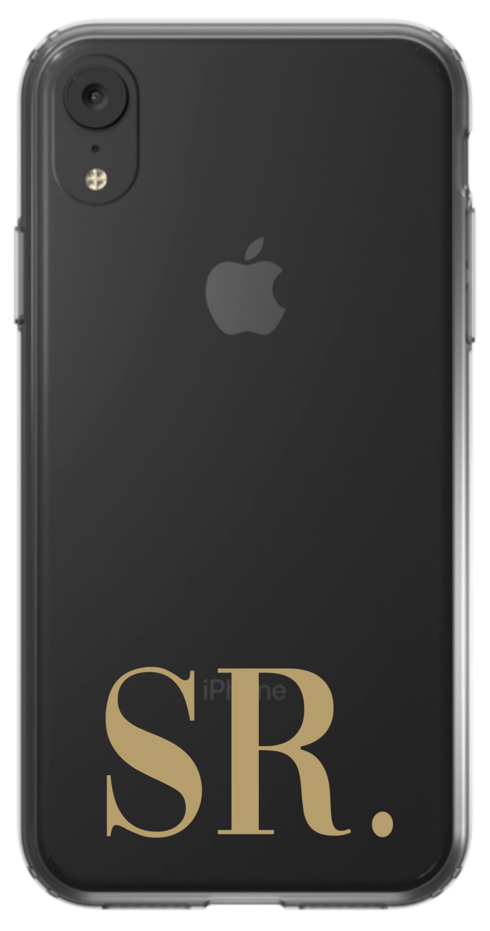 Your Initials on Clear Phone Case