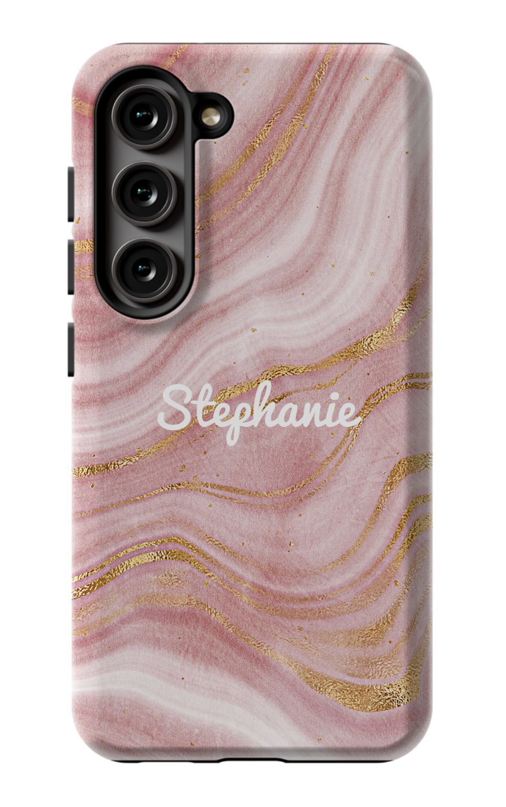 Personalized Pink Gold Emerald Phone Case