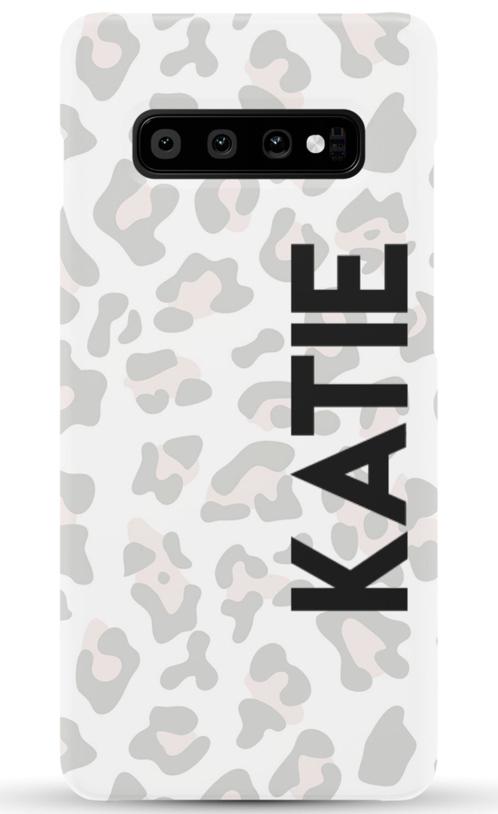 Personalized Grey Leopard Phone Case