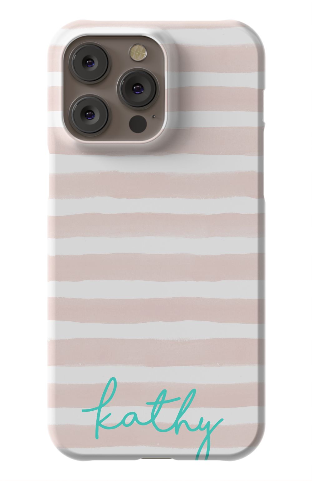 Personalized Pink Watercolor Phone Case