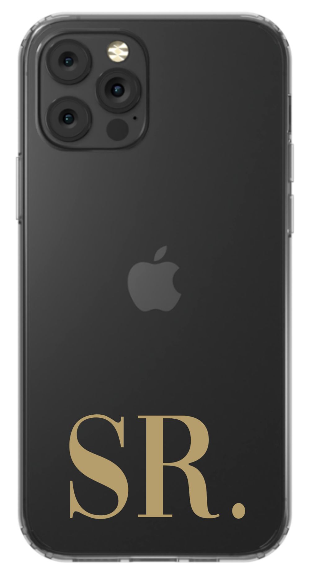 Your Initials on Clear Phone Case