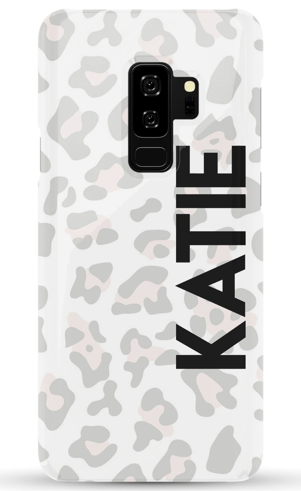 Personalized Grey Leopard Phone Case