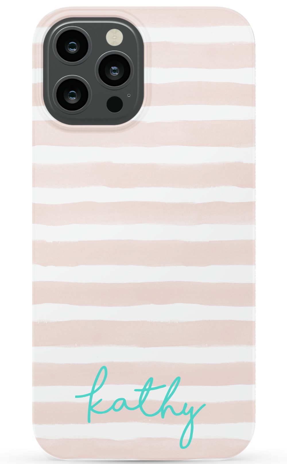 Personalized Pink Watercolor Phone Case