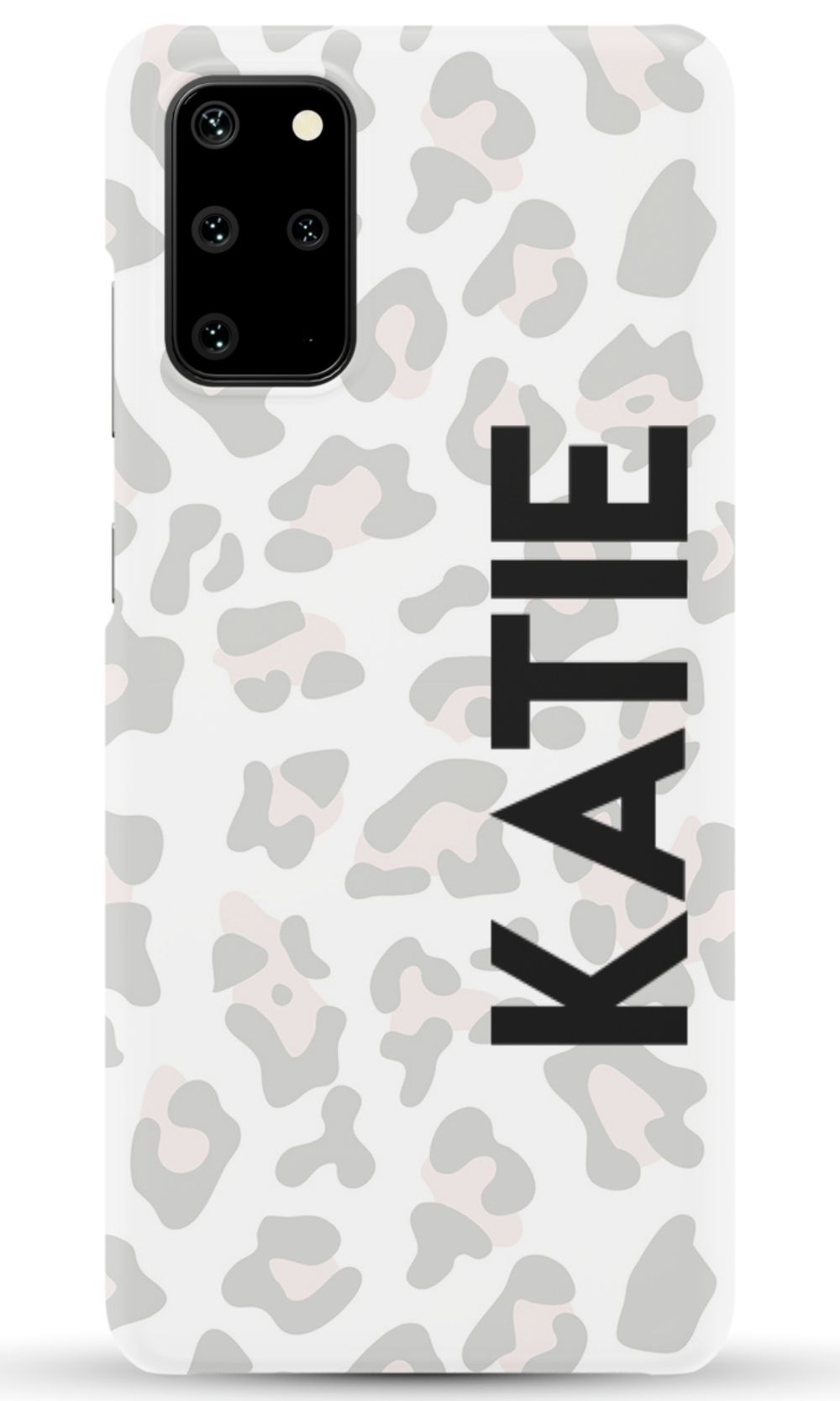 Personalized Grey Leopard Phone Case