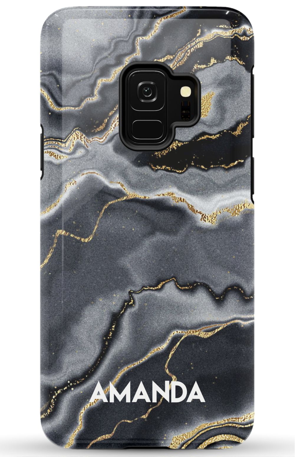 Personalized Black Gold Emerald Phone Case