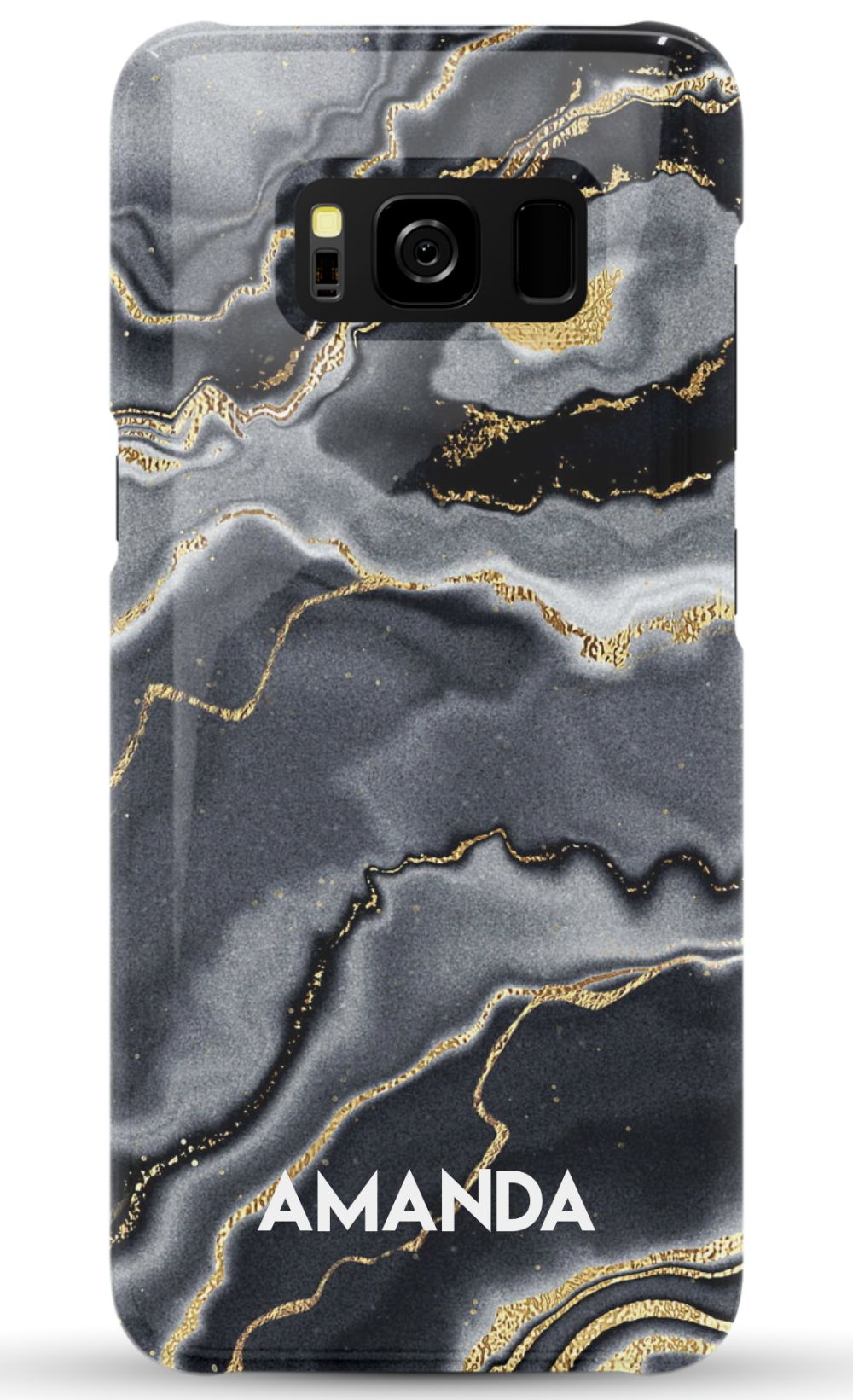 Personalized Black Gold Emerald Phone Case