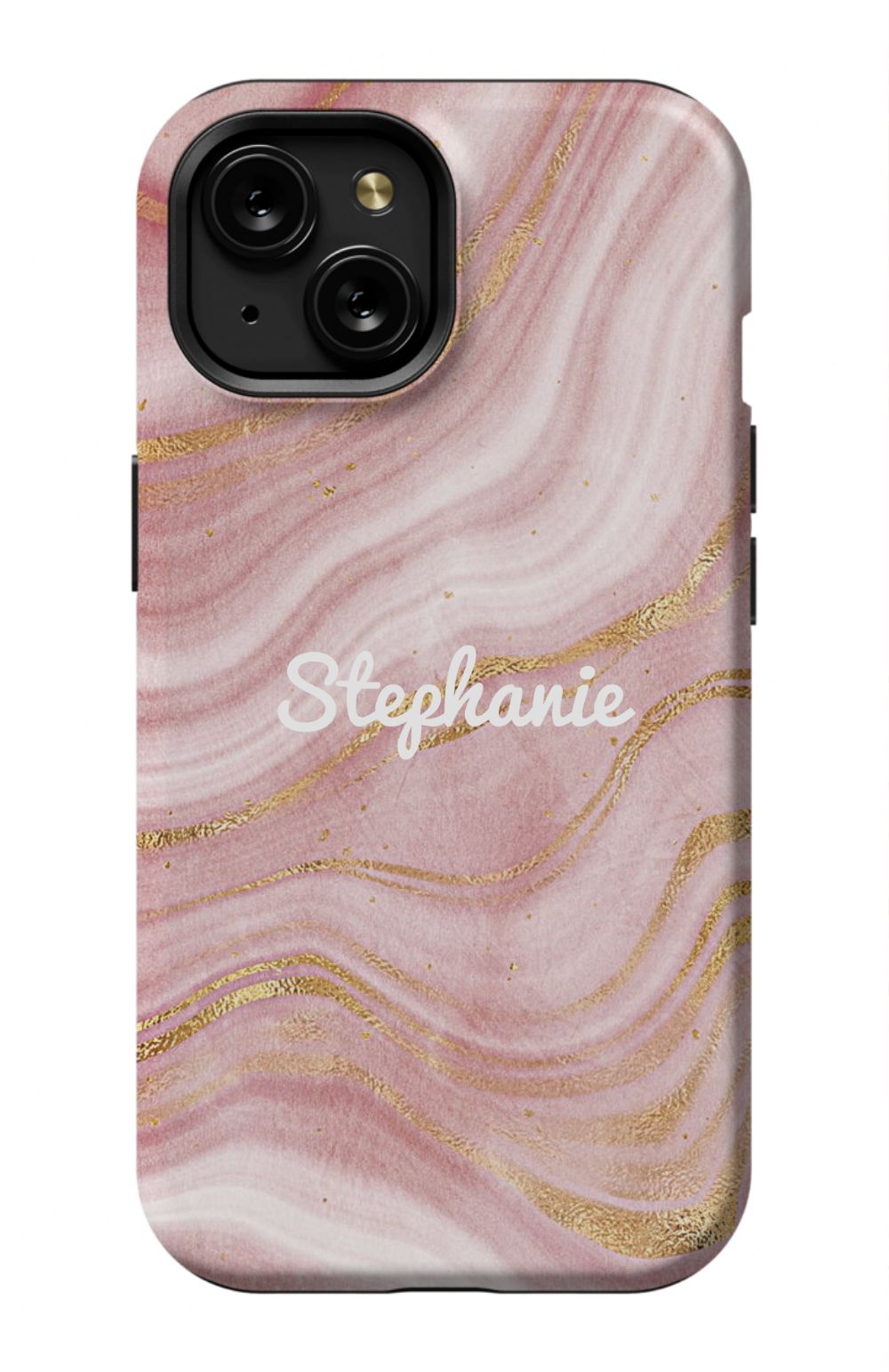 Personalized Pink Gold Emerald Phone Case