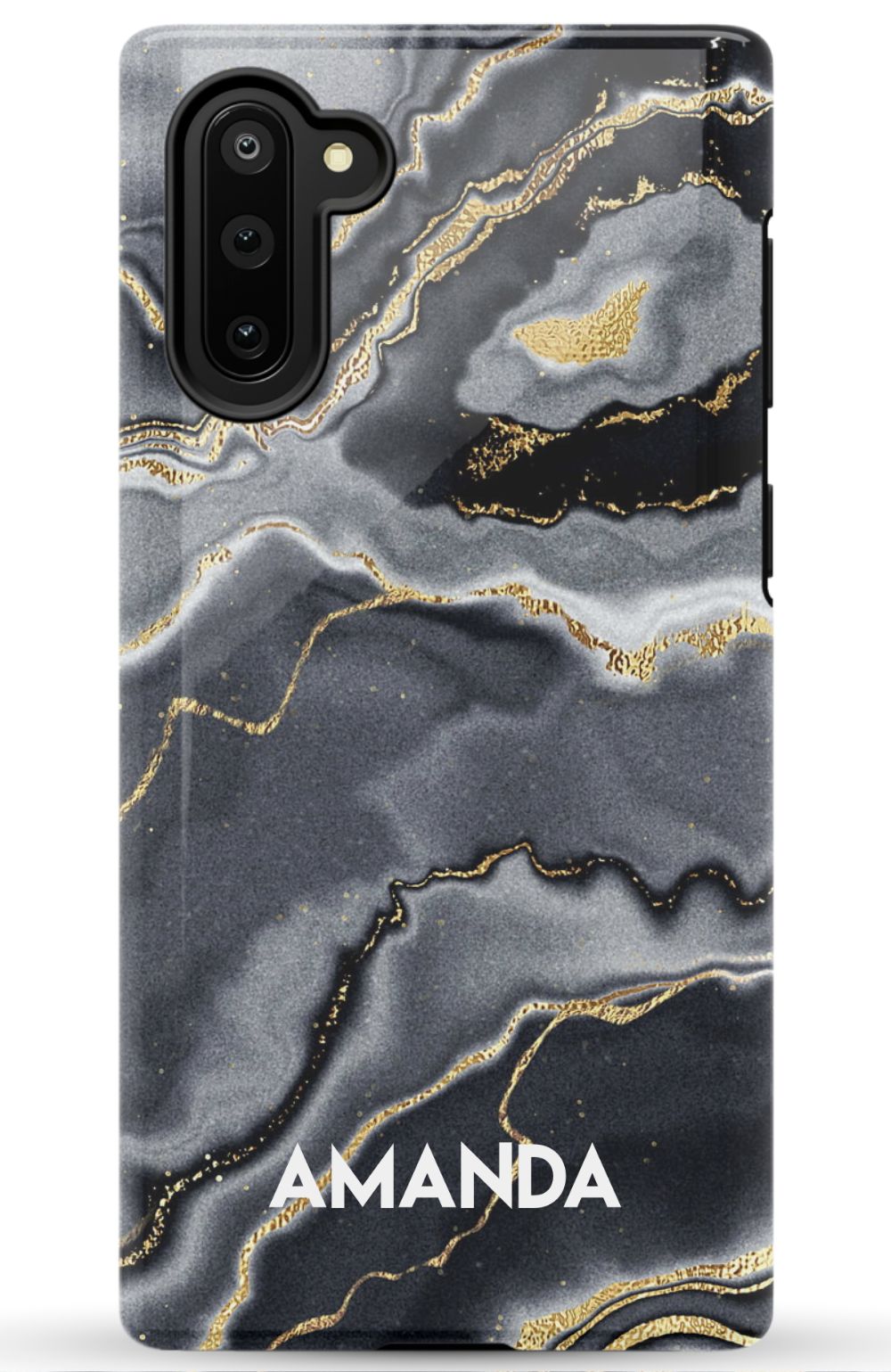 Personalized Black Gold Emerald Phone Case