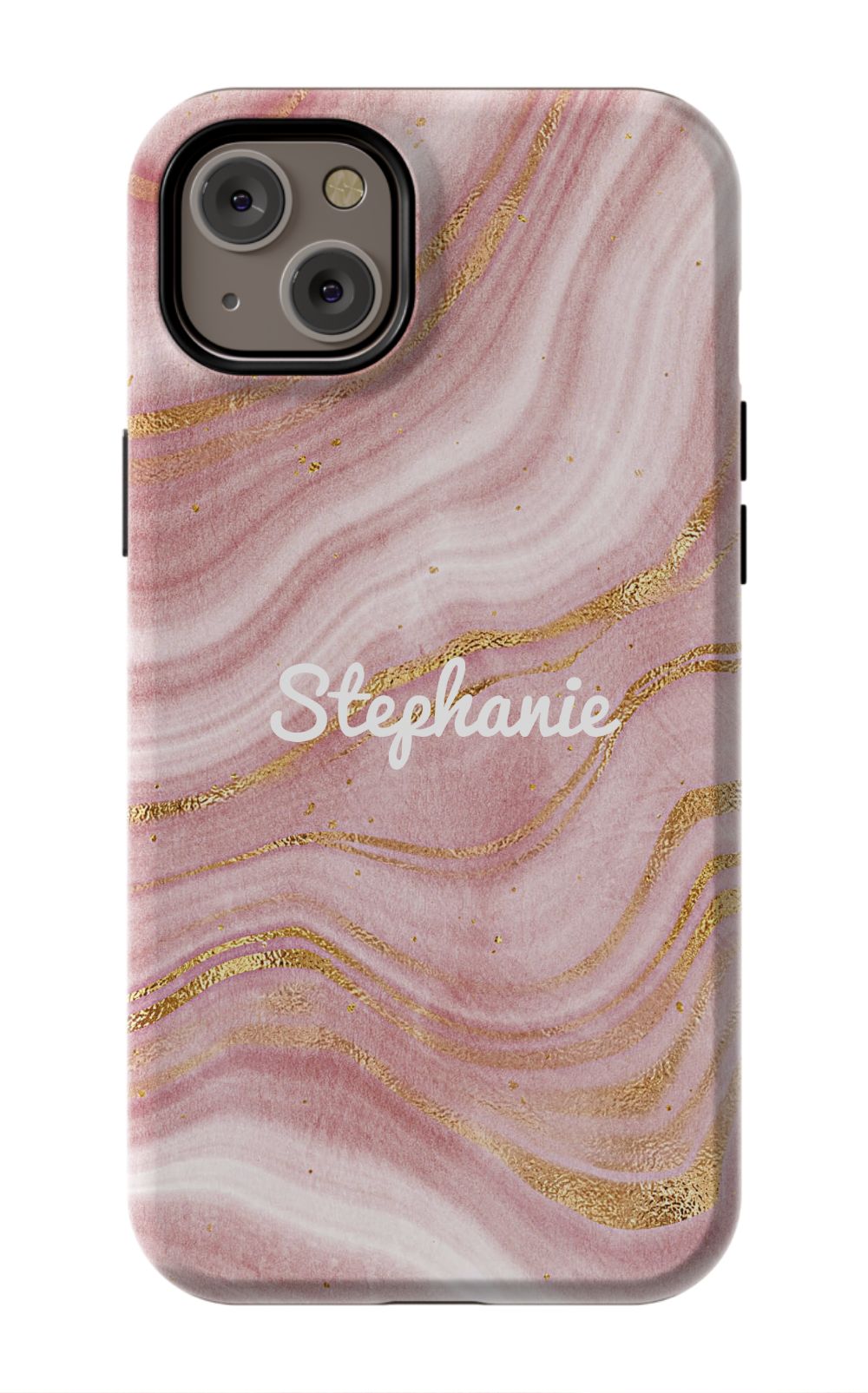 Personalized Pink Gold Emerald Phone Case