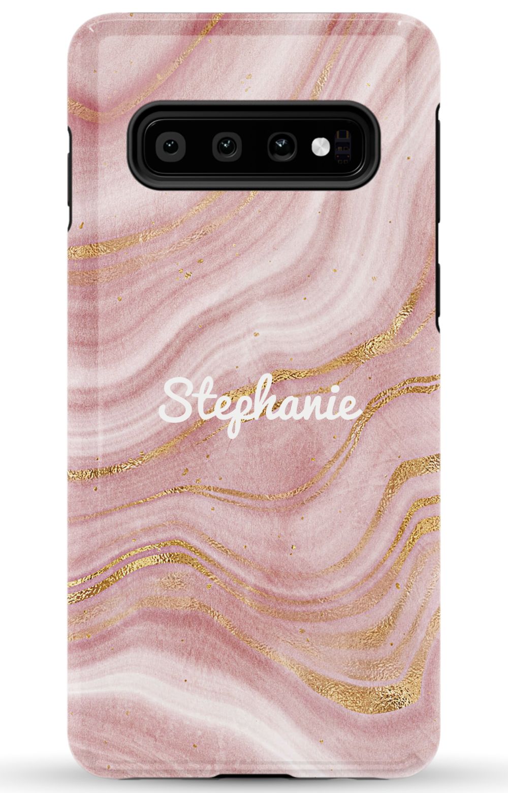 Personalized Pink Gold Emerald Phone Case